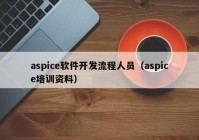 aspice软件开发流程人员（aspice培训资料）